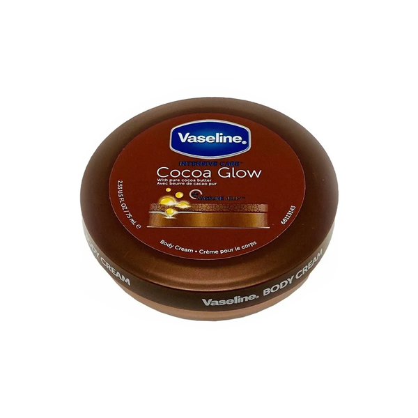 کرم نرم کننده بدن وازلین مدل cocoa glow حجم 75 میلی لیتر