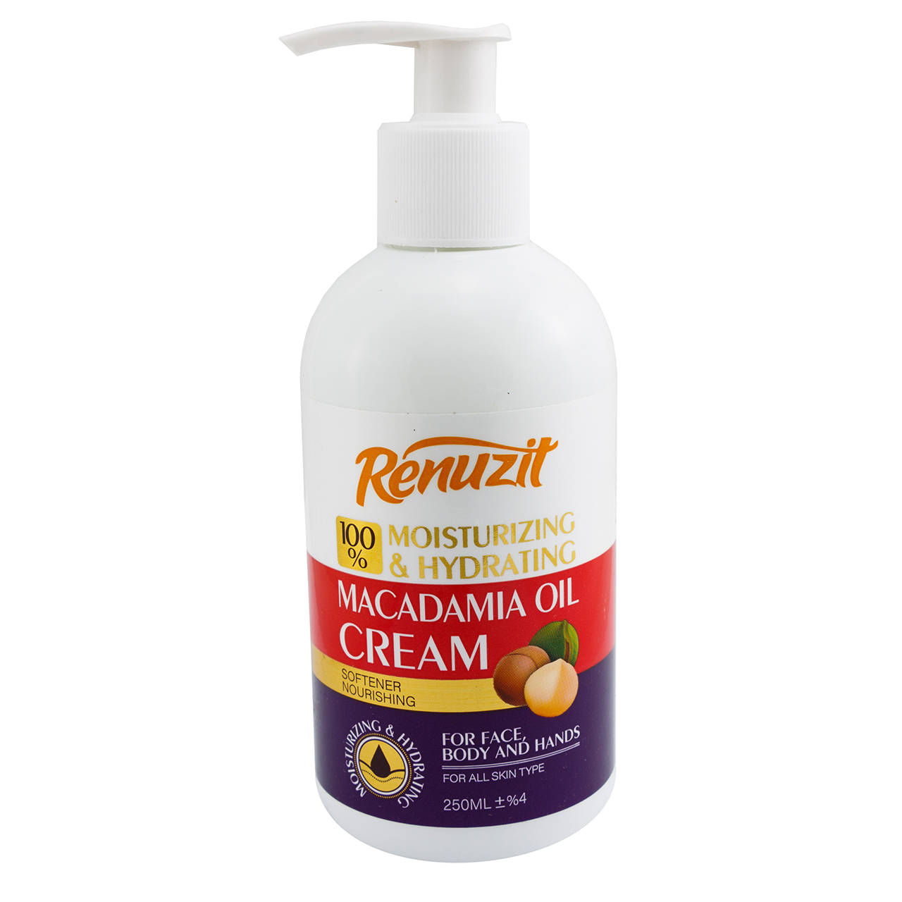 کرم نرم کننده رینوزیت مدل macadamia oil حجم 250 میلی لیتر