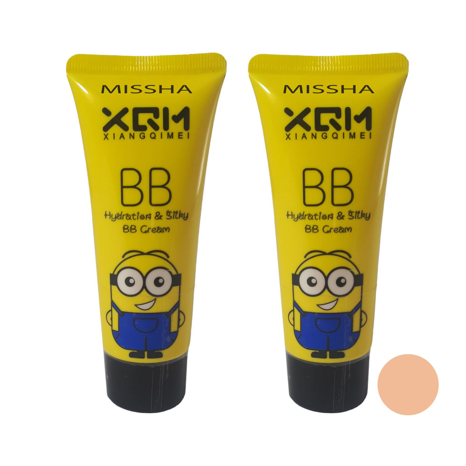 کرم پودر bb میشا مدل hydration and silky حجم 65 میلی لیتر مجموعه 2 عددی