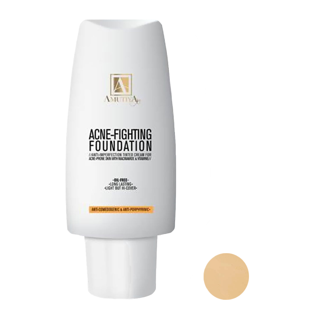 کرم پودر آموتیا مدل acne_fighting شماره 410 حجم 30 میلی لیتر