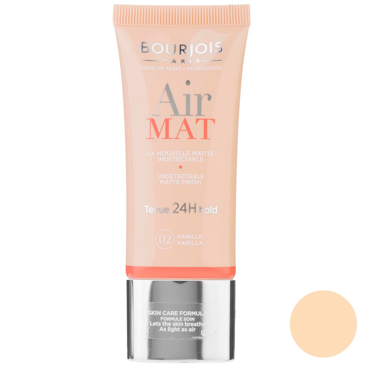 کرم پودر بورژ‌وآ سری air mat مدل vanilla 02 حجم 30 میلی لیتر
