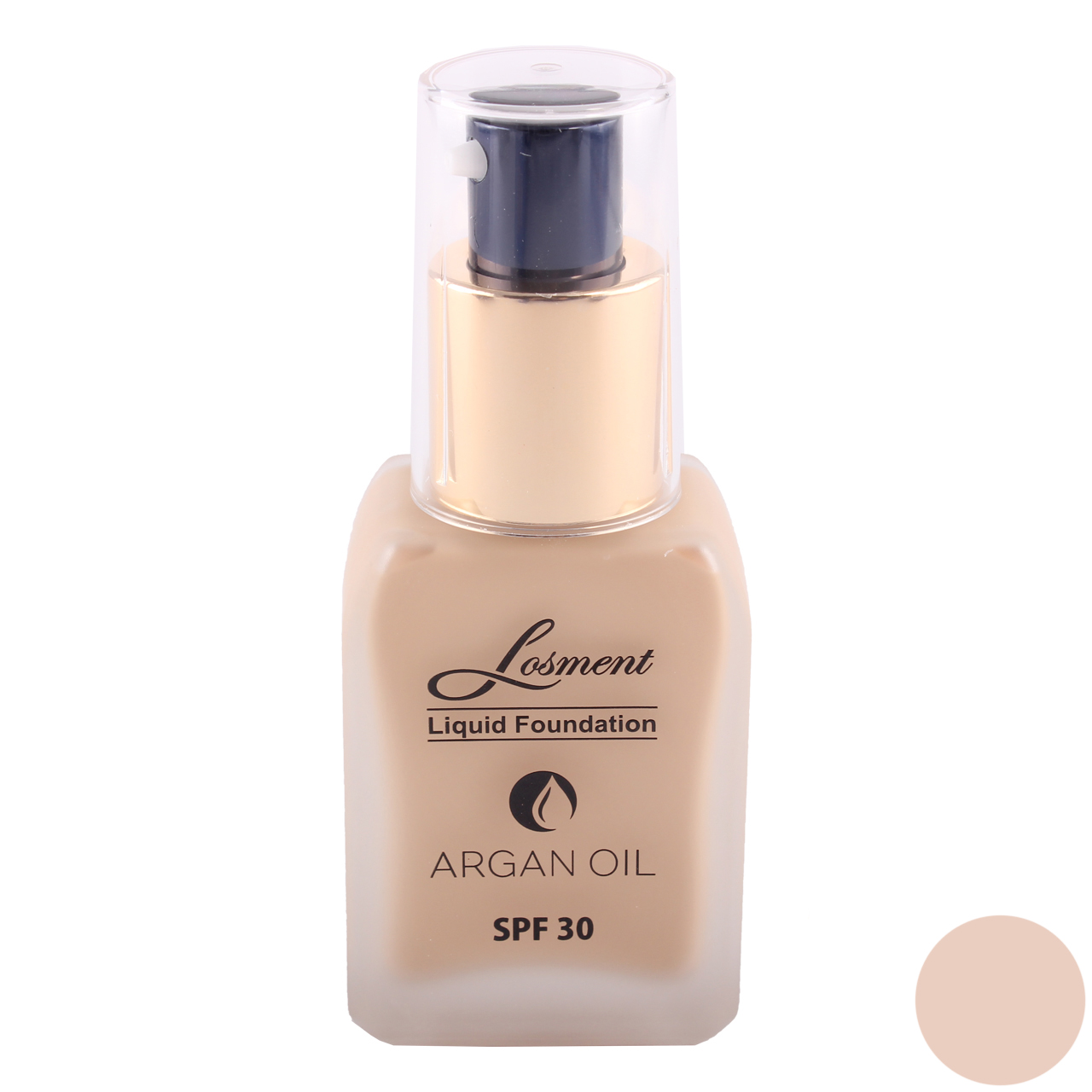کرم پودر لوسمنت spf30 حاوی روغن آرگان و آلوئه ورا شماره l201 حجم 36 میلی لیتر