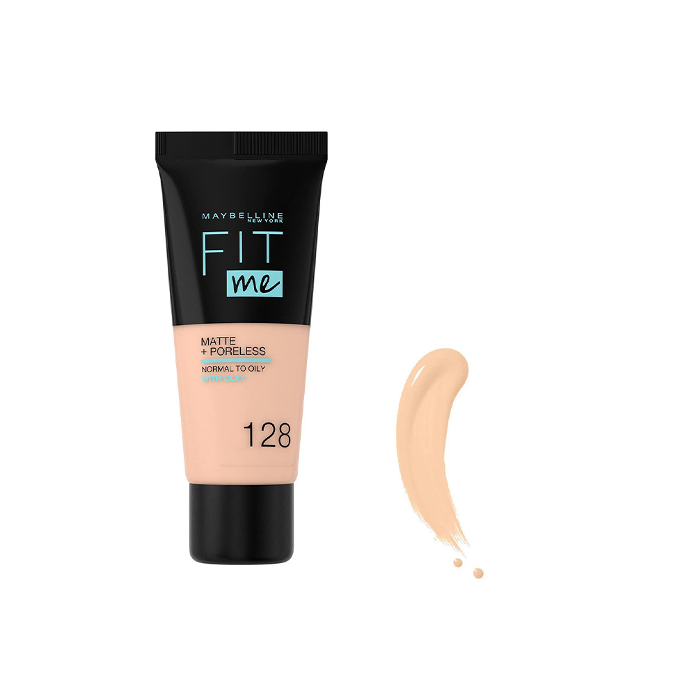 کرم پودر میبلین مدل fit me شماره 128 حجم 30 میلی لیتر