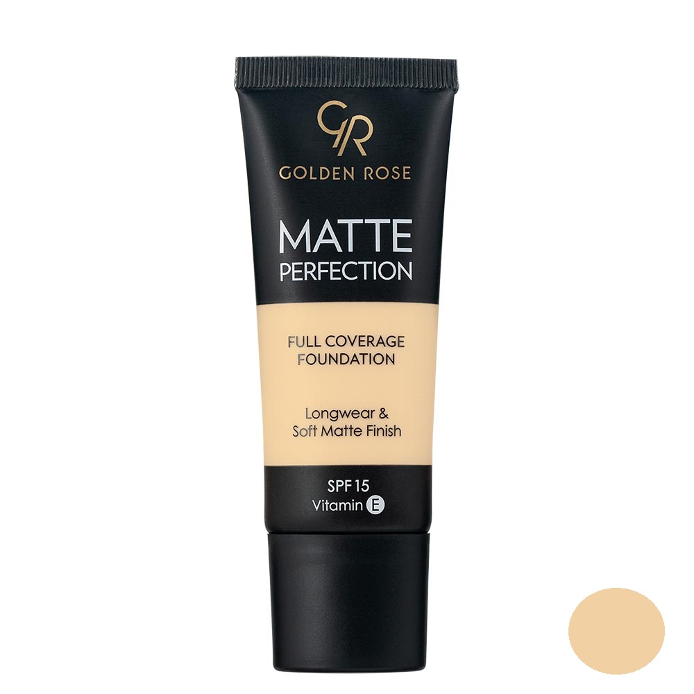 کرم پودر گلدن رز مدل matte perfection شماره w1 حجم 35 میلی لیتر