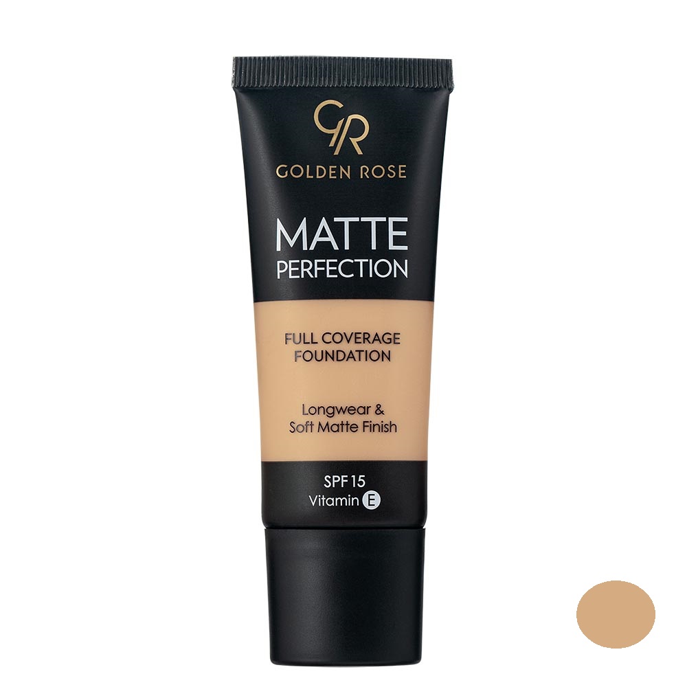 کرم پودر گلدن رز مدل matte perfection شماره n6 حجم 35 میلی لیتر