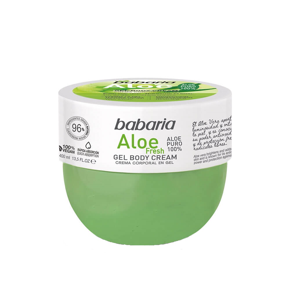 کرم ژل بدن باباریا مدل aloe fresh حجم 400 میلی لیتر