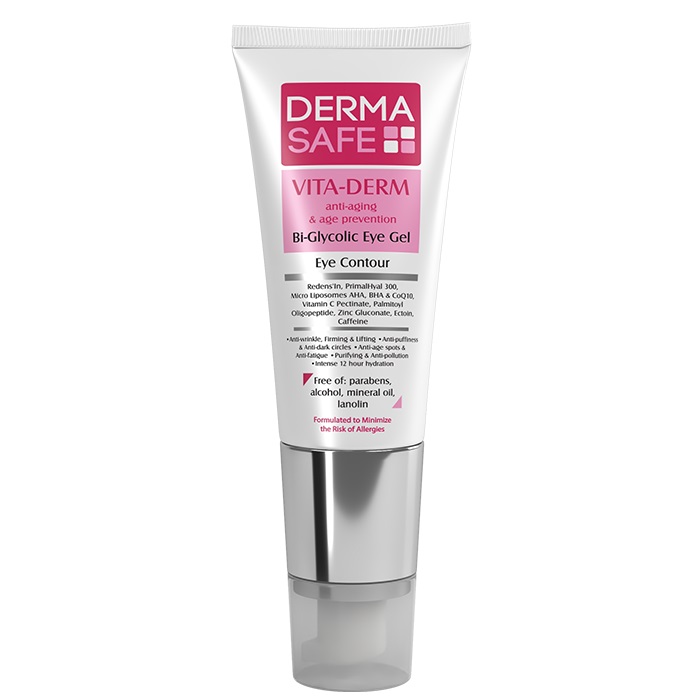 کرم ژل دور چشم درماسیف مدل vita derm حجم 20 میلی لیتر