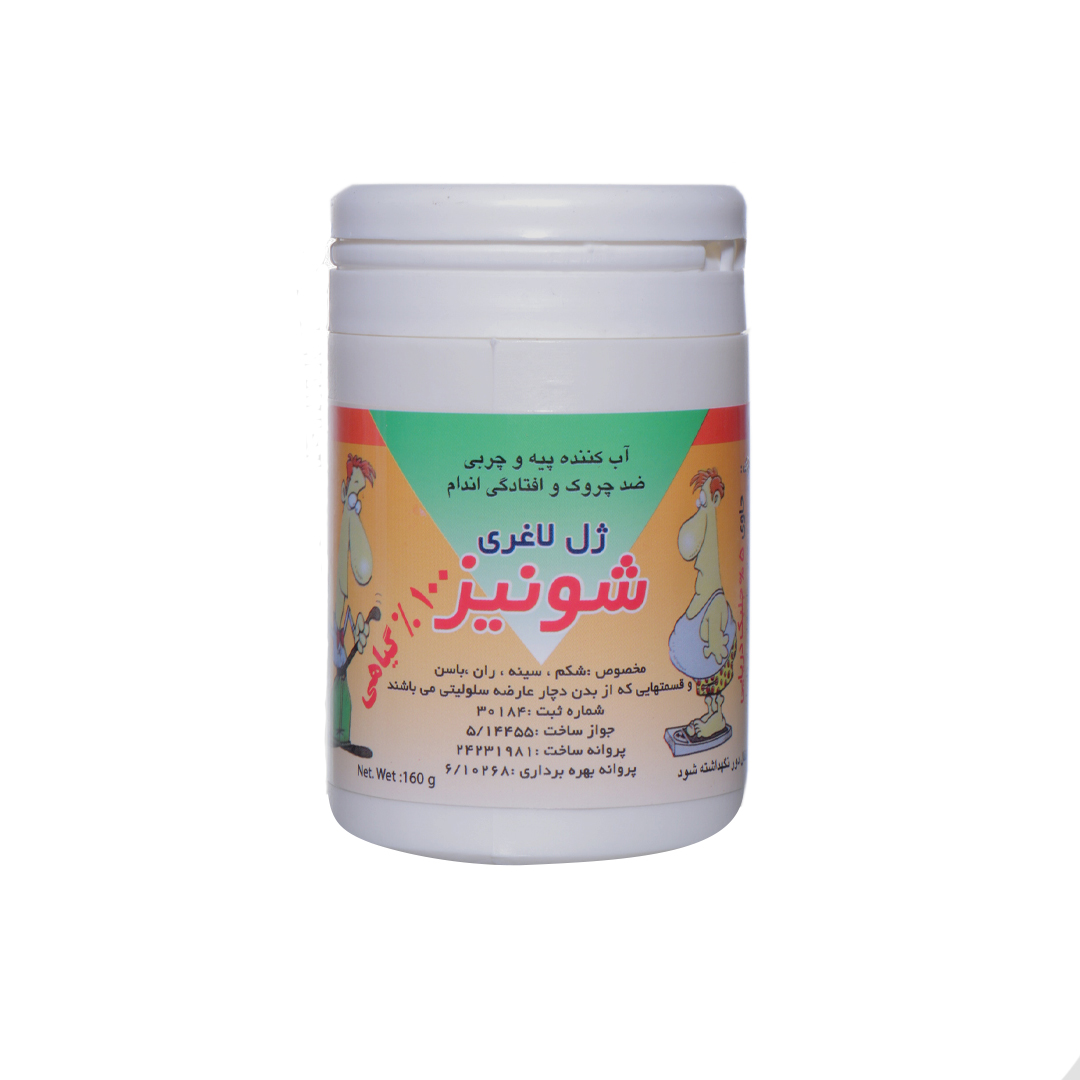 کرم ژل لاغری شونیز مدل w01 وزن 160 گرم