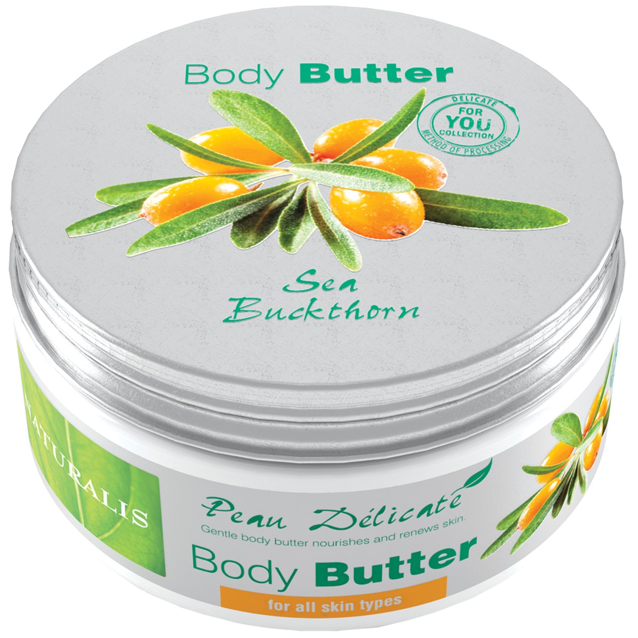 کره بدن نچرالیس مدل sea buckthorn حجم 300 گرم