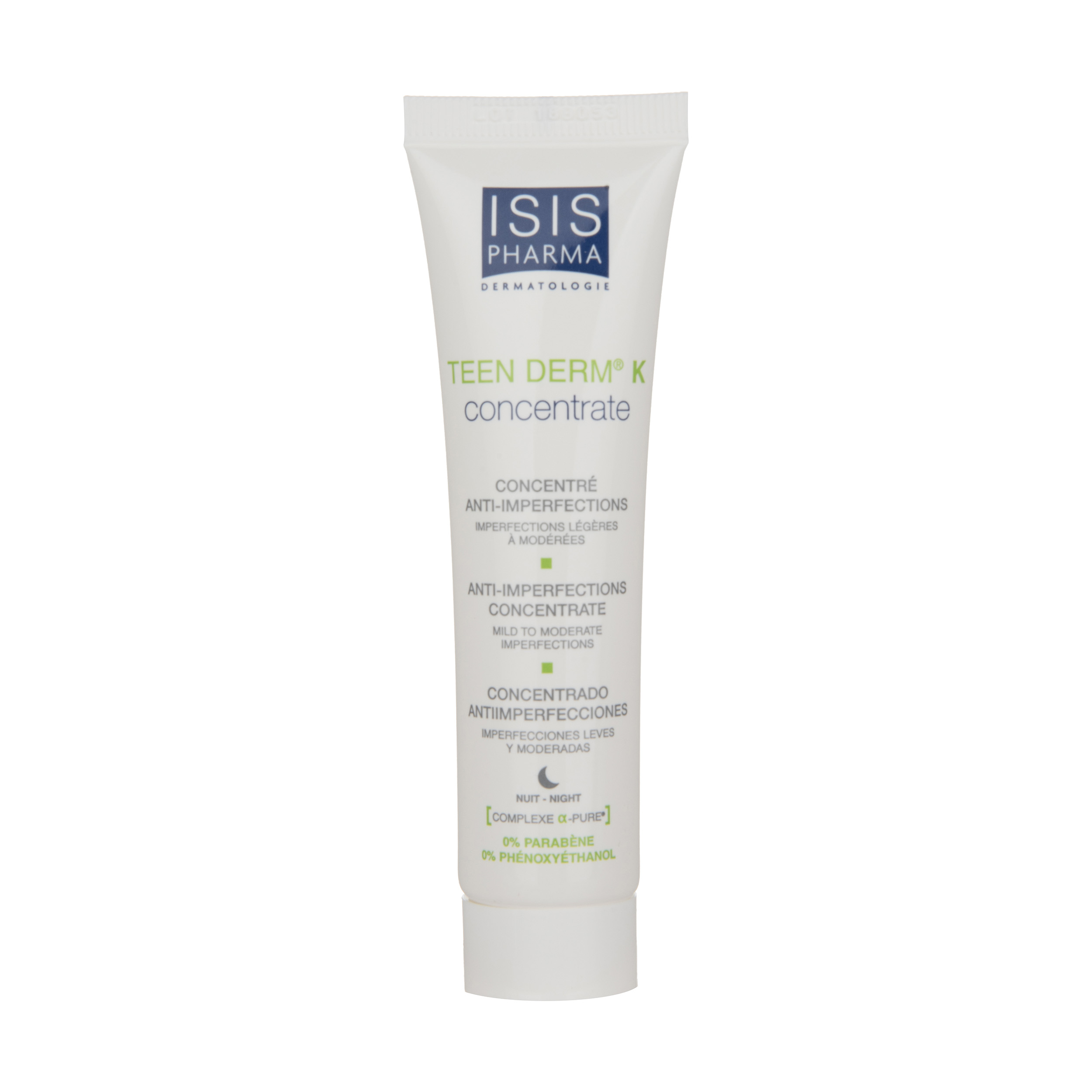 کنسانتره ضد جوش آیسیس فارما مدل teen derm وزن 30 میلی لیتر