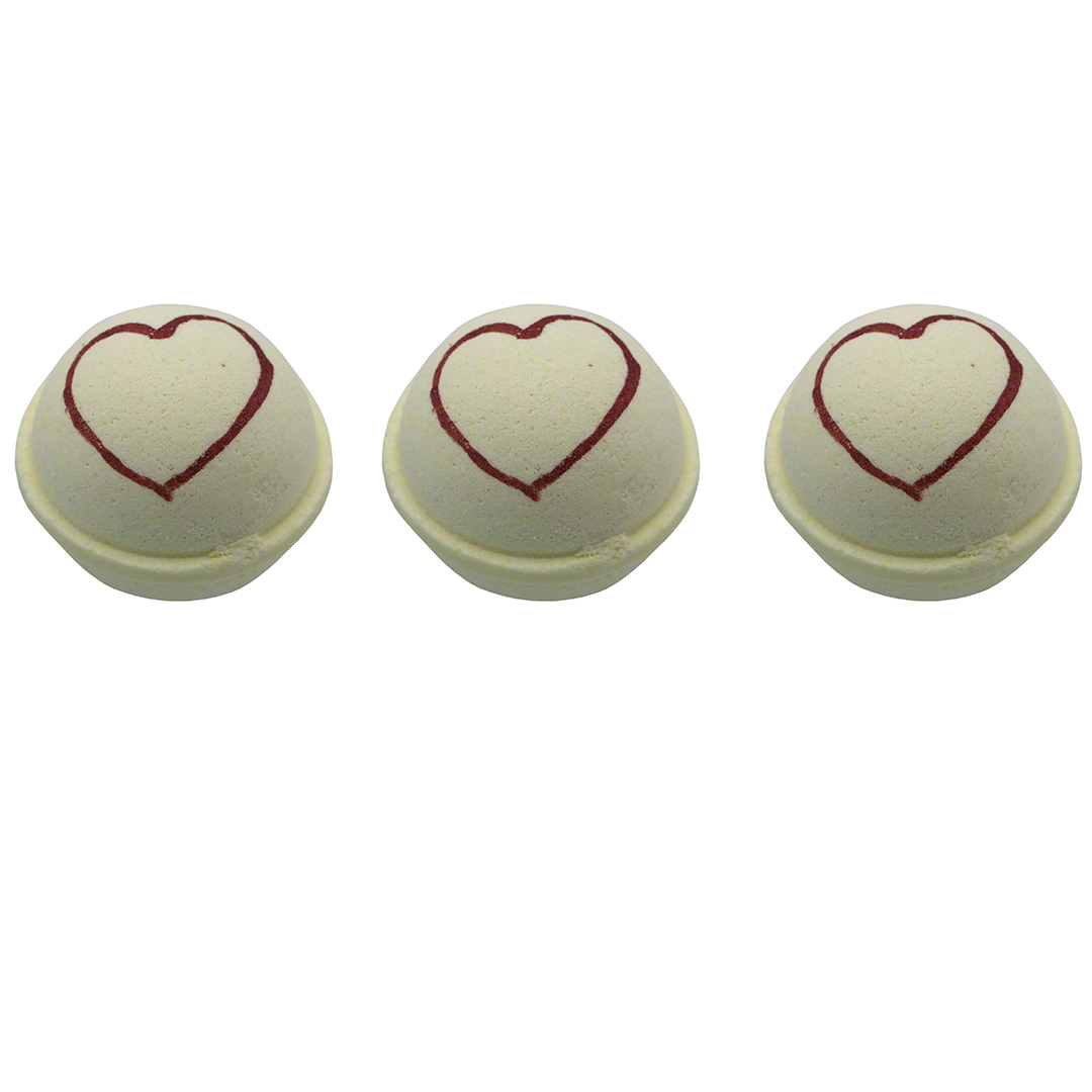 کوکتل نمک حمام مدل heart 01 وزن 60 گرم بسته 3 عددی