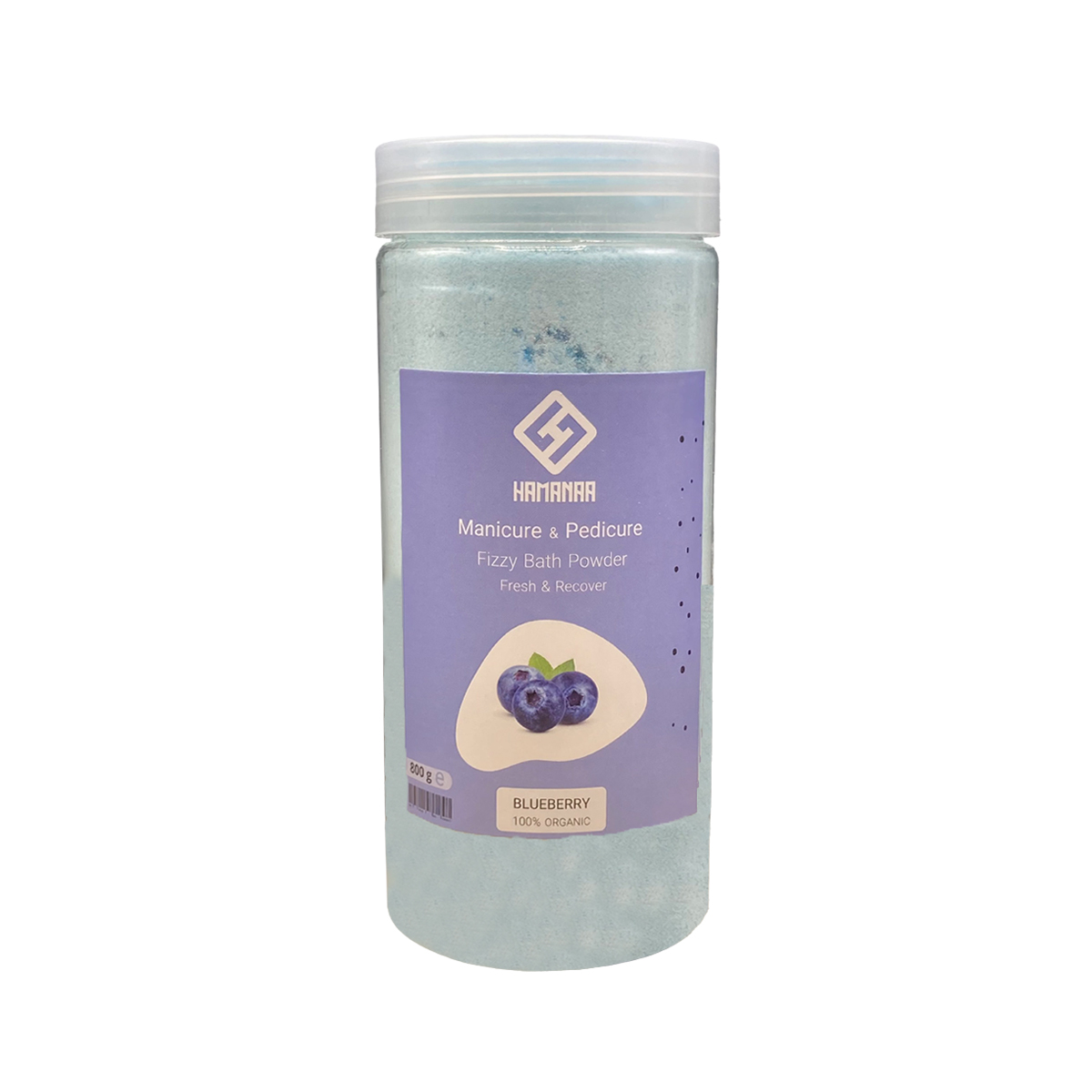 کوکتل پودری هامانا مدل blueberry وزن 800 گرم