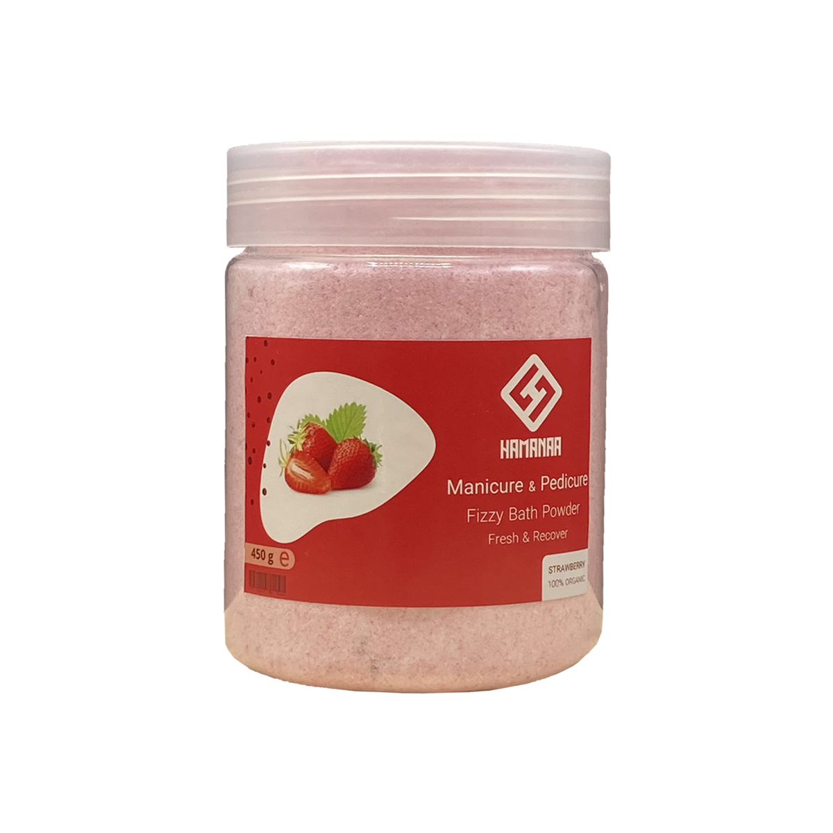 کوکتل پودری هامانا مدل strawberry وزن 450 گرم