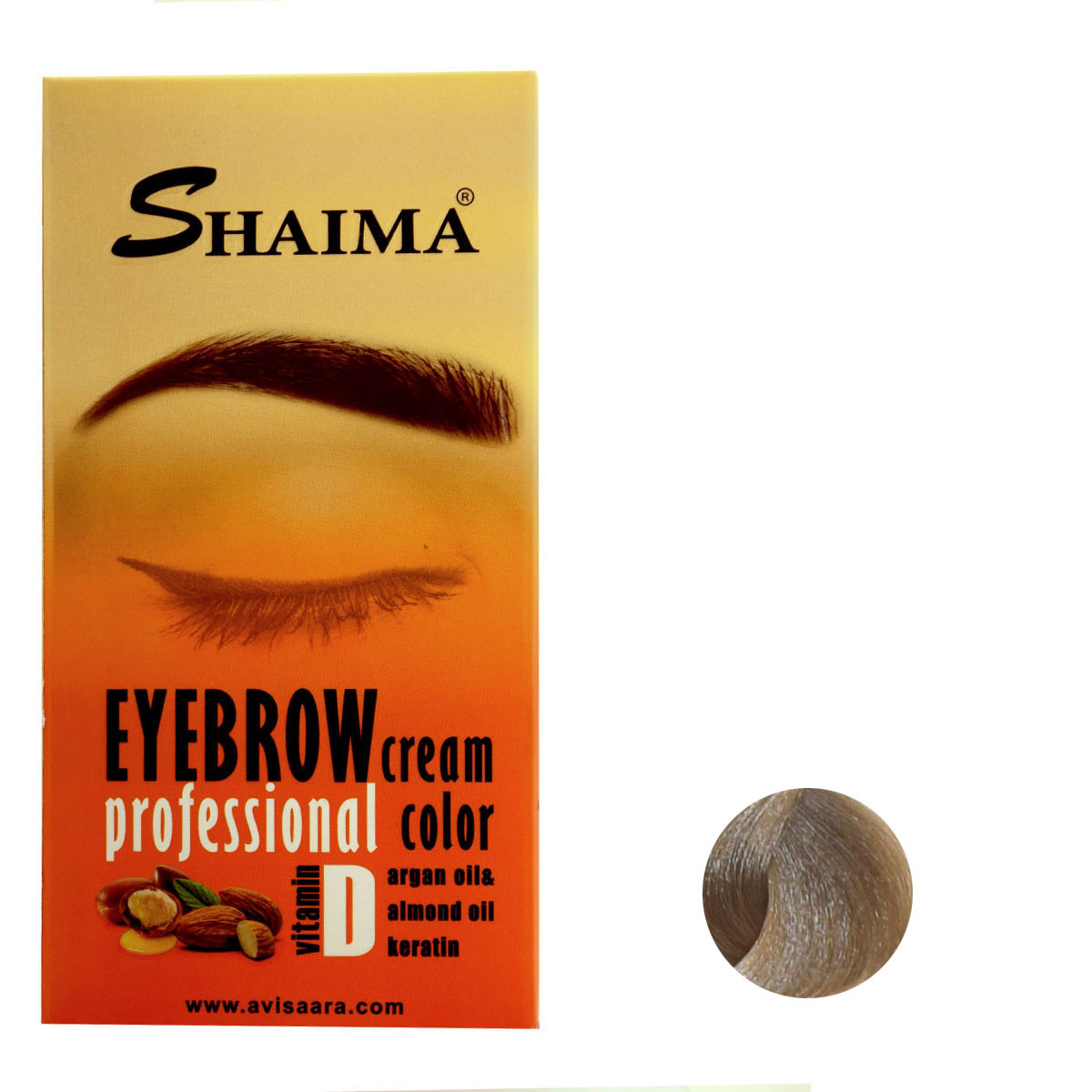کیت رنگ ابرو شایما شماره be8 e9.32 حجم 30 میلی لیتر رنگ بژ پلاتینه