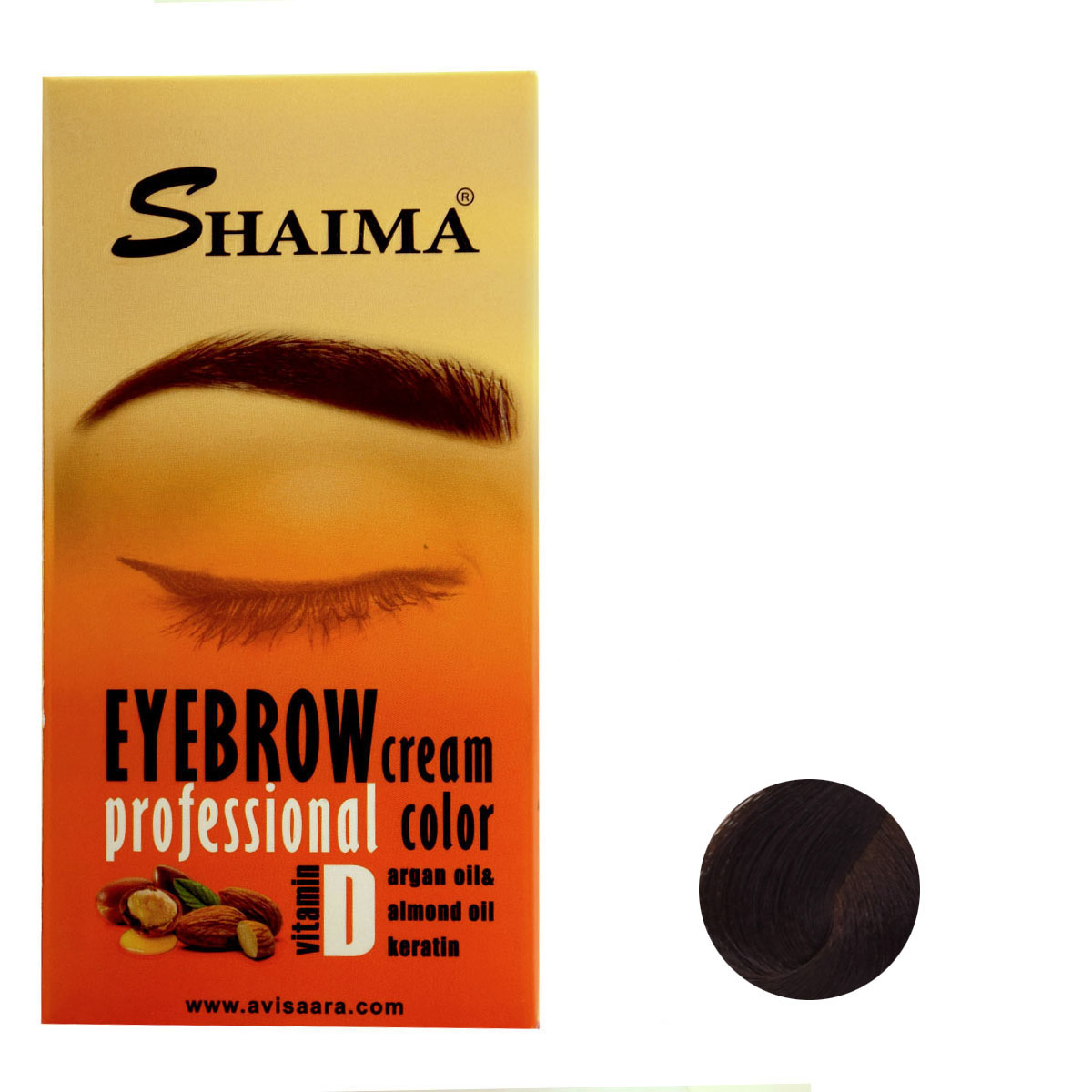 کیت رنگ ابرو شایما شماره ch5 e6.e حجم 30 میلی لیتر رنگ بلوند شکلاتی تیره