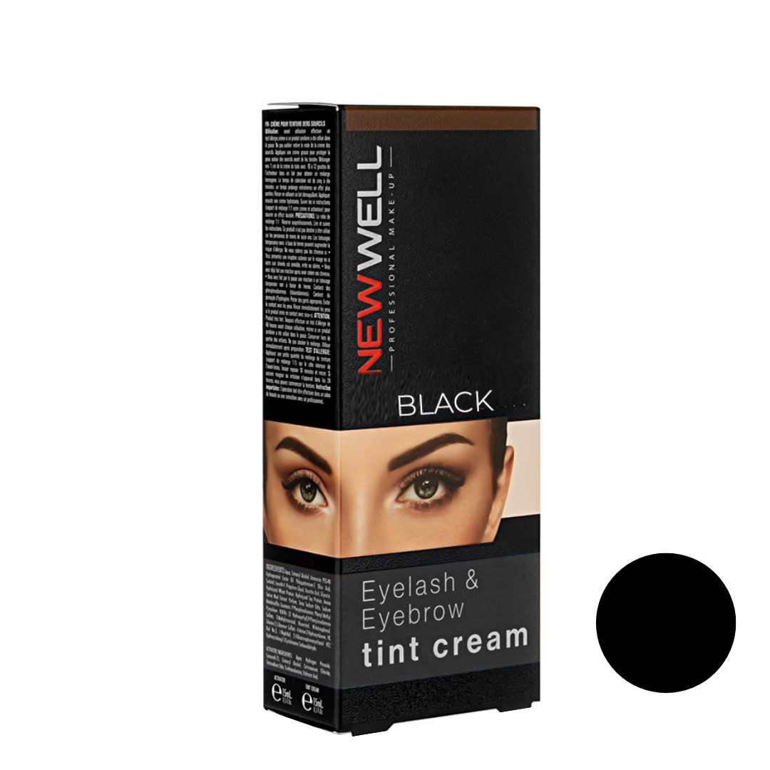 کیت رنگ ابرو نیوول شماره 1 حجم 35 میلی لیتر رنگ مشکی