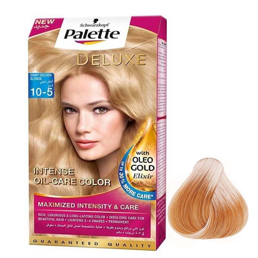 کیت رنگ مو پلت سری deluxe شماره 5 10 حجم 50 میلی لیتر رنگ طلایی