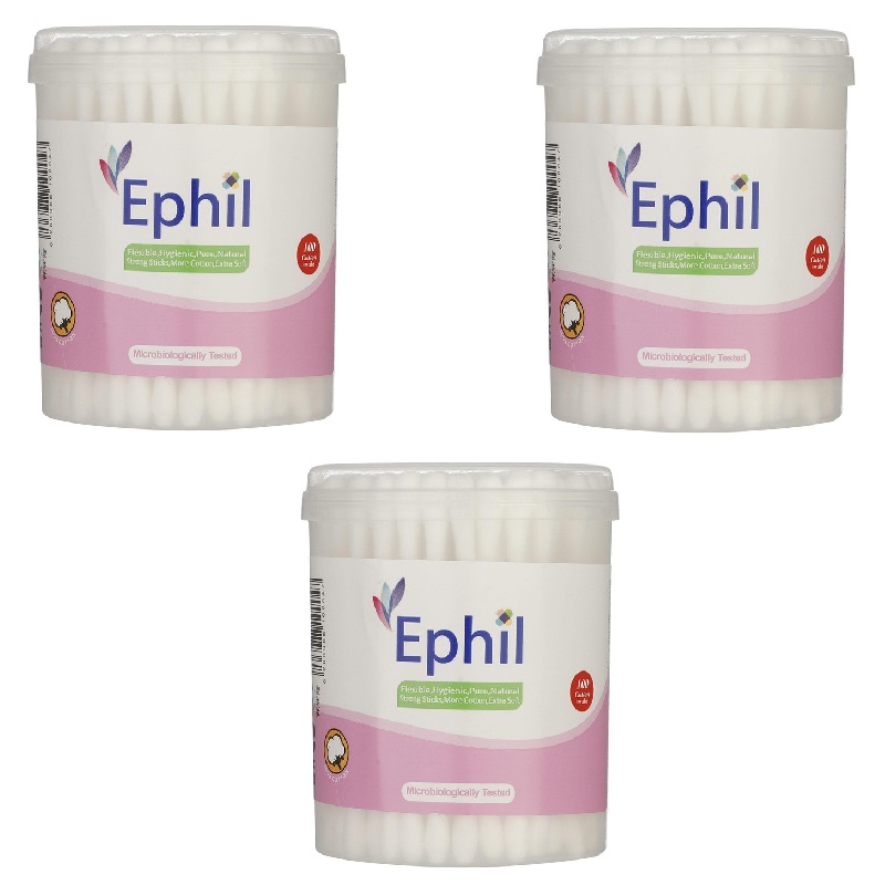 گوش پاک کن افیل مدل natural مجموعه 3 عددی