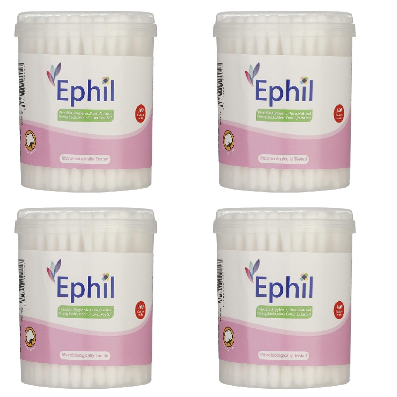 گوش پاک کن افیل مدل natural مجموعه 4 عددی