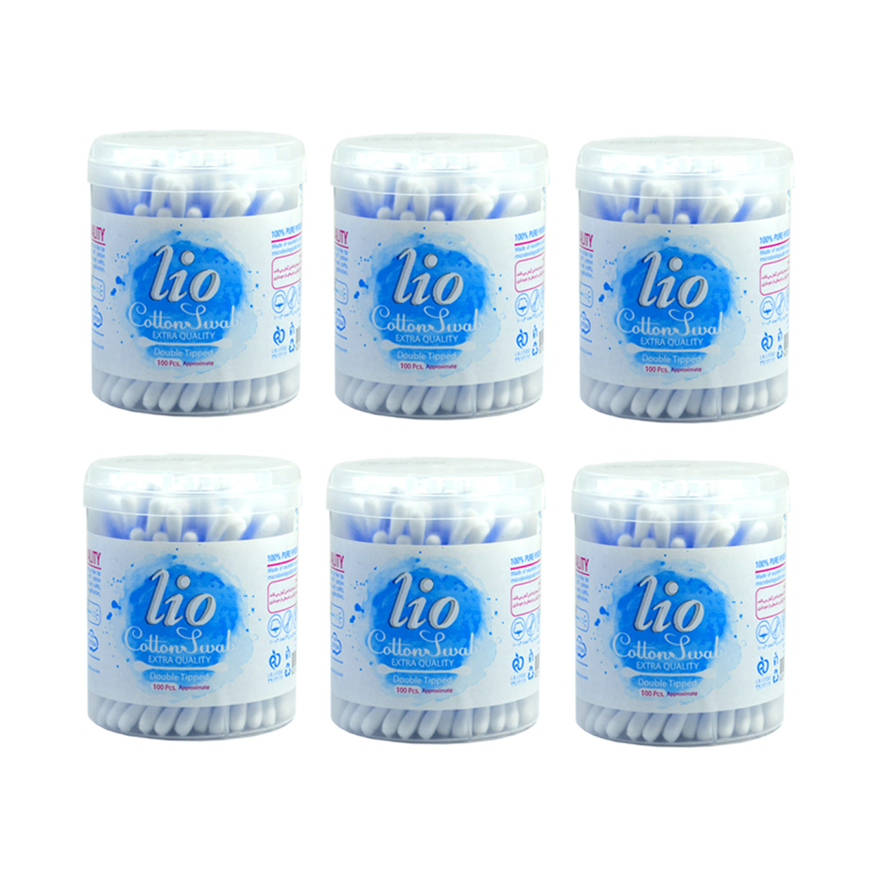 گوش پاک کن لیو مدل cottone sulal مجموعه 6 عددی