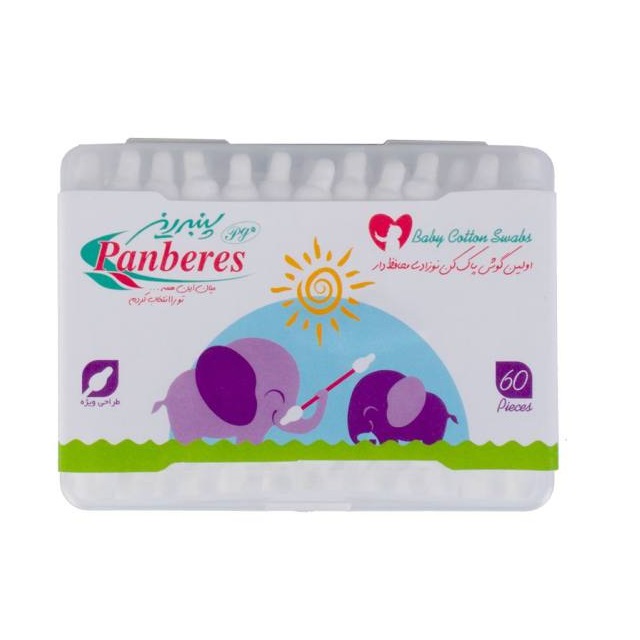 گوش پاک کن پنبه ریز مدل 001 مجموعه 6 عددی