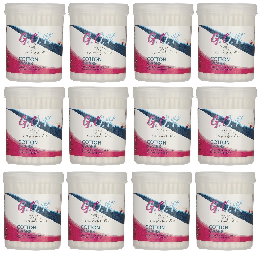 گوش پاک کن گل ارکیده خراسان مدل natural مجموعه 12 عددی