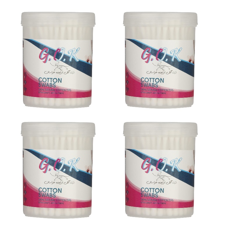 گوش پاک کن گل ارکیده خراسان مدل natural مجموعه 4 عددی