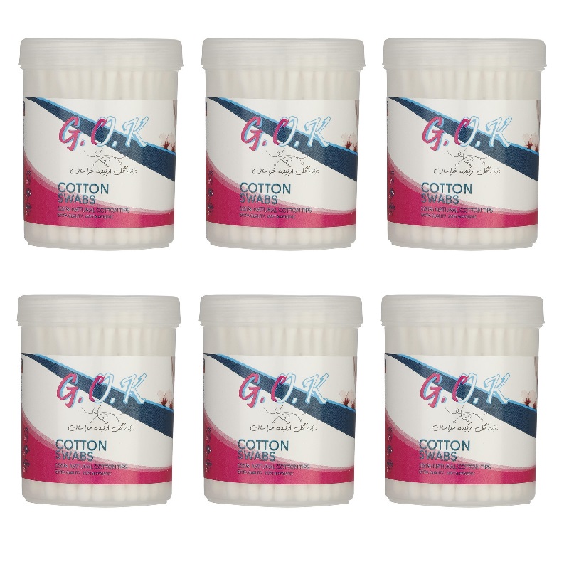گوش پاک کن گل ارکیده خراسان مدل natural مجموعه 6 عددی
